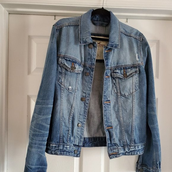 Hollister Other - holister distressed denim jacket